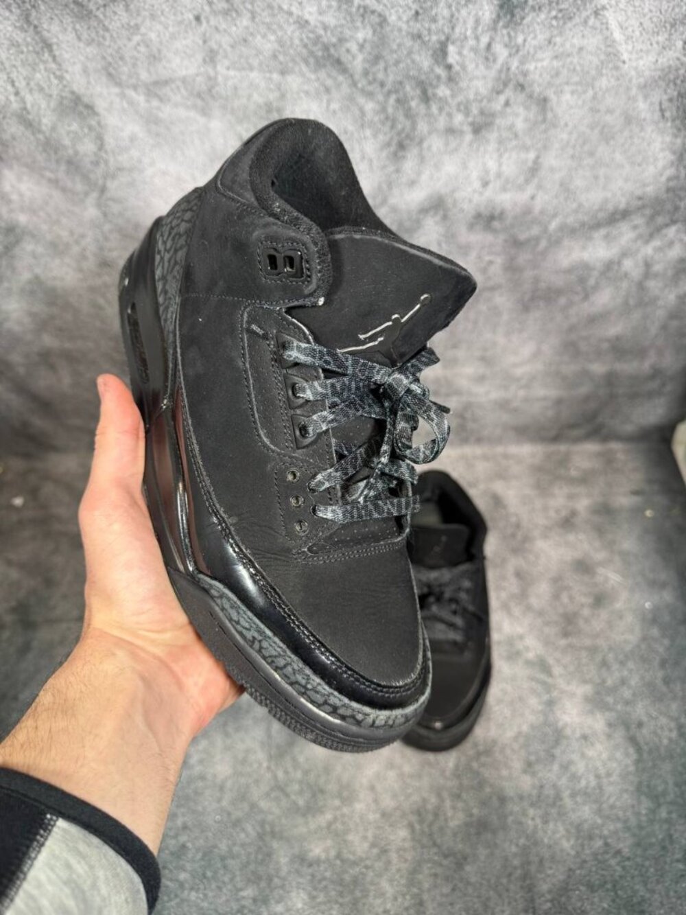 Size 8 | Jordan 3 Black Cat No Box | Pre-Owned
